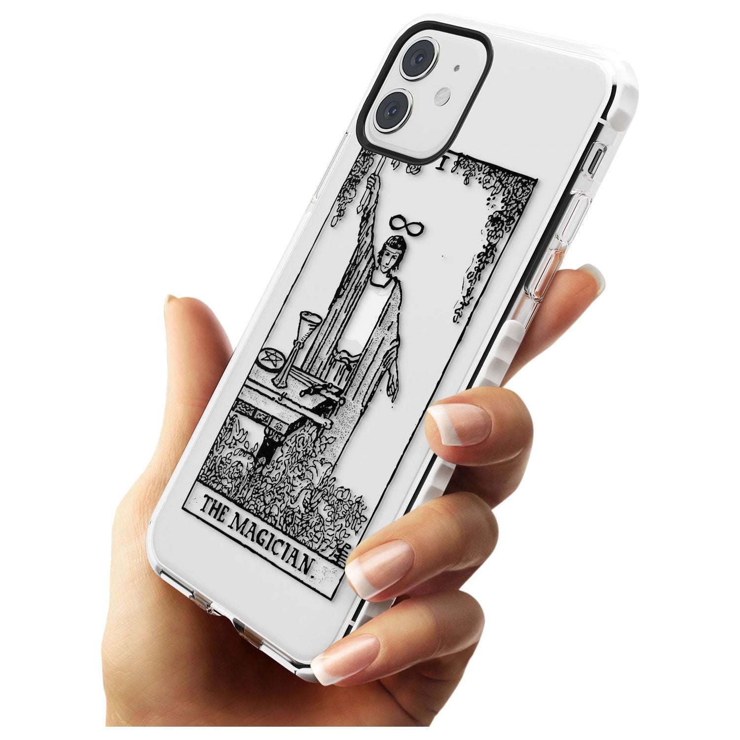 The Magician Tarot Card - Transparent Slim TPU Phone Case for iPhone 11