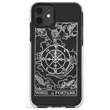 Wheel of Fortune Tarot Card - White Transparent Slim TPU Phone Case for iPhone 11