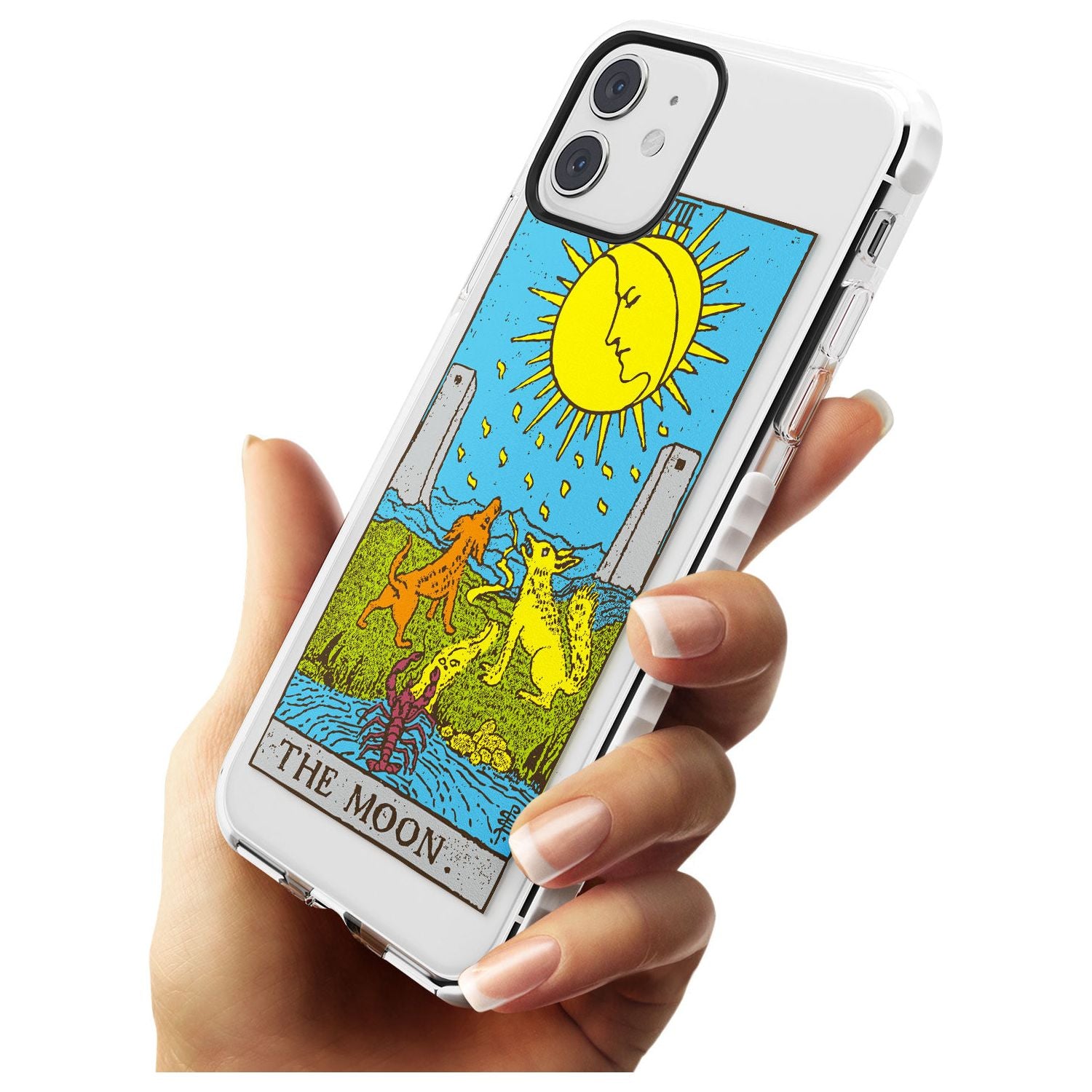 The Moon Tarot Card - Colour Slim TPU Phone Case for iPhone 11