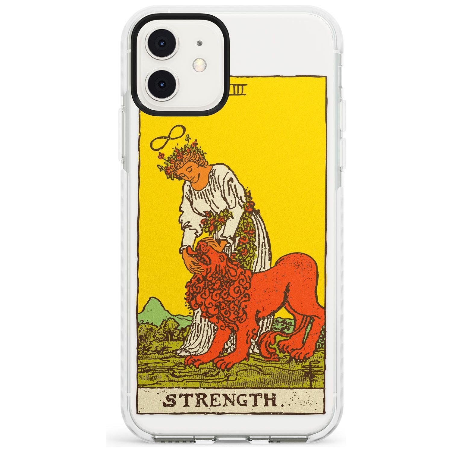 Strength Tarot Card - Colour Slim TPU Phone Case for iPhone 11