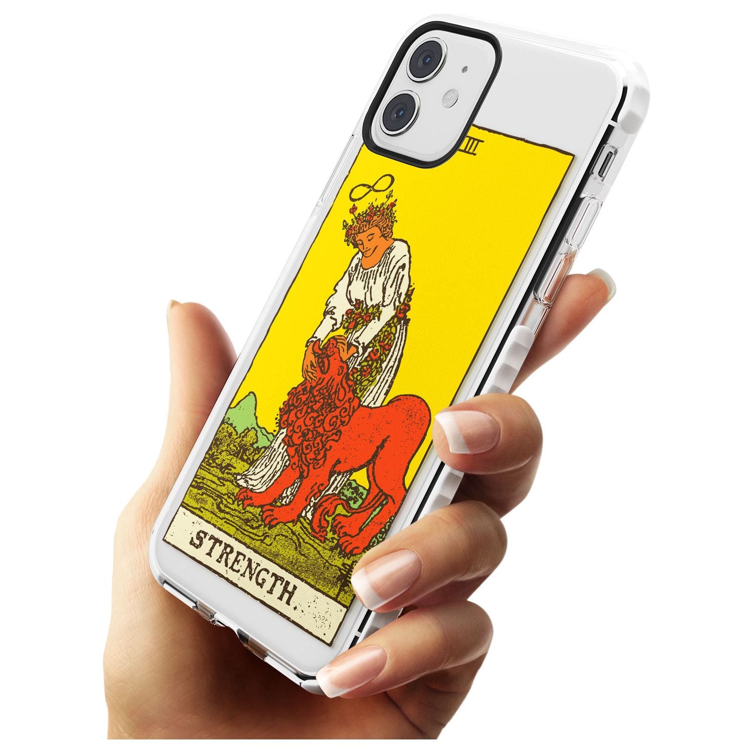 Strength Tarot Card - Colour Slim TPU Phone Case for iPhone 11