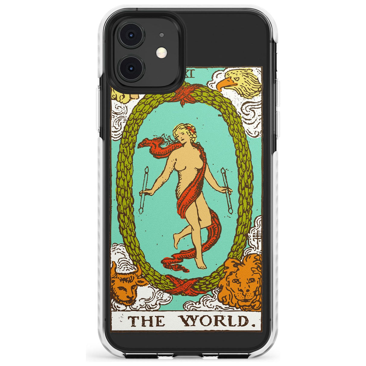 The World Tarot Card - Colour Slim TPU Phone Case for iPhone 11