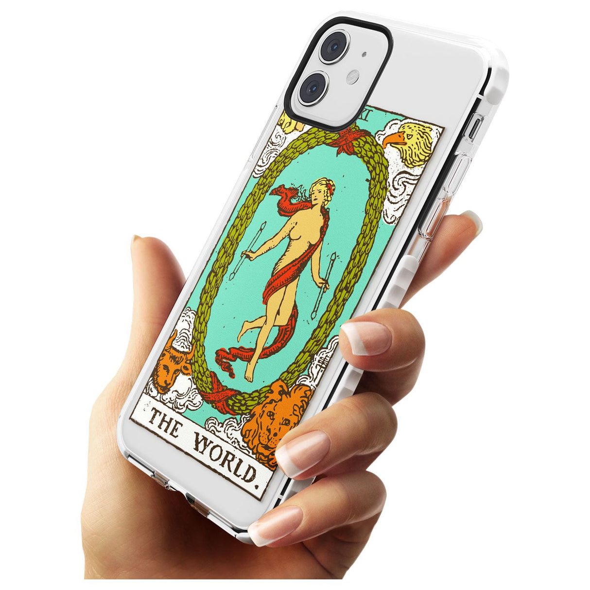 The World Tarot Card - Colour Slim TPU Phone Case for iPhone 11