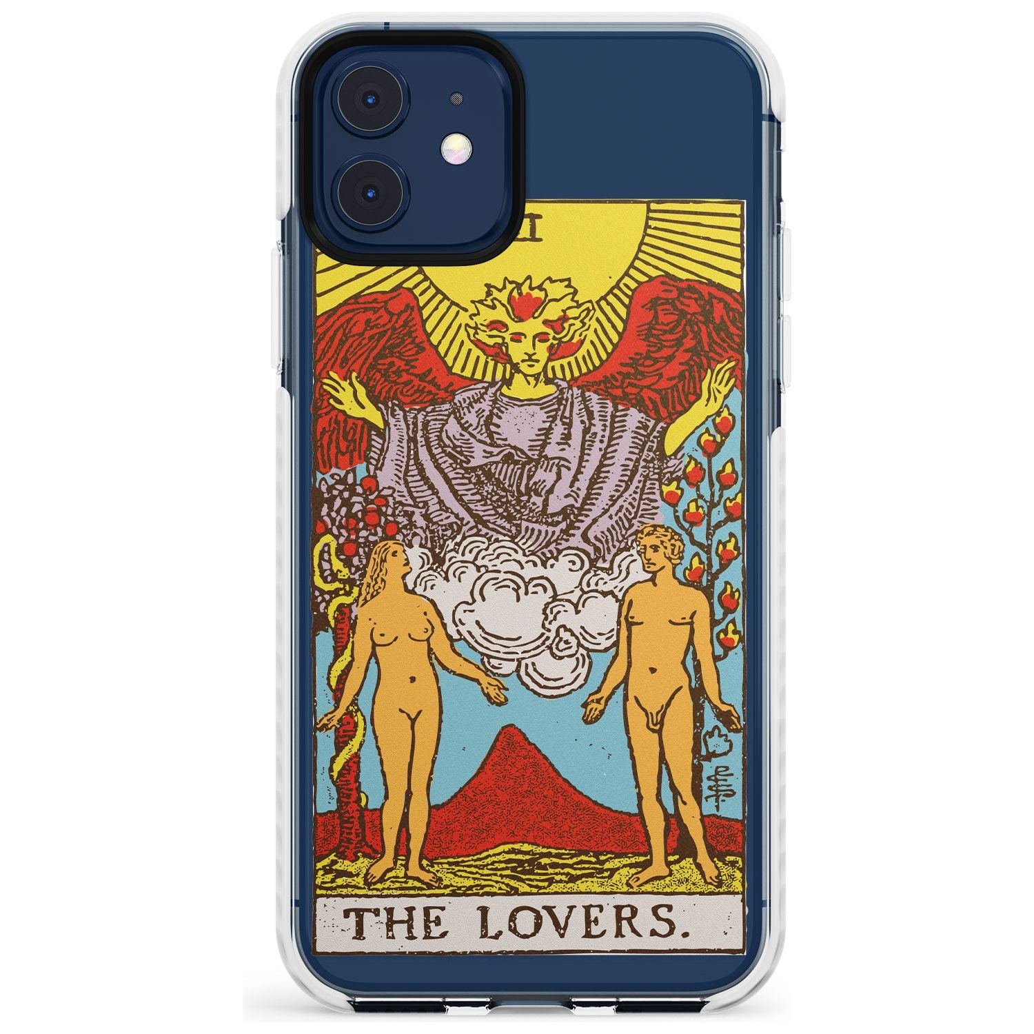 The Lovers Tarot Card - Colour Slim TPU Phone Case for iPhone 11