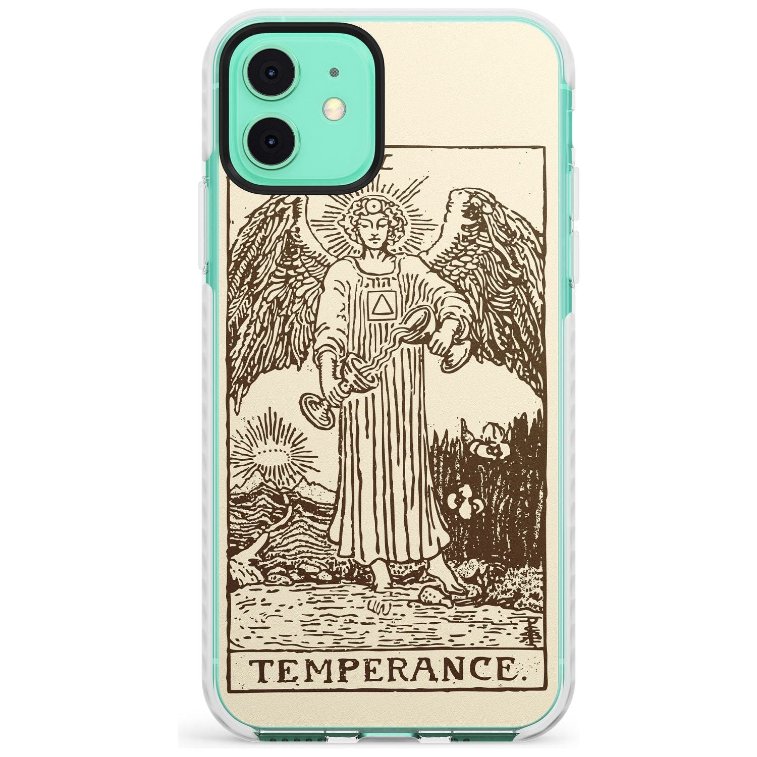 Temperance Tarot Card - Solid Cream Slim TPU Phone Case for iPhone 11