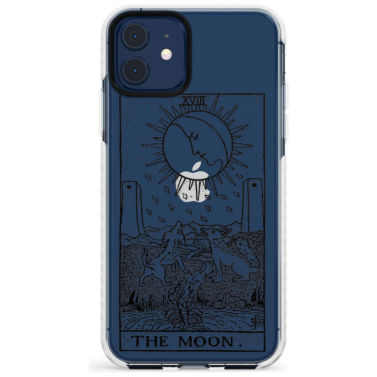 The Moon Tarot Card - Transparent Slim TPU Phone Case for iPhone 11