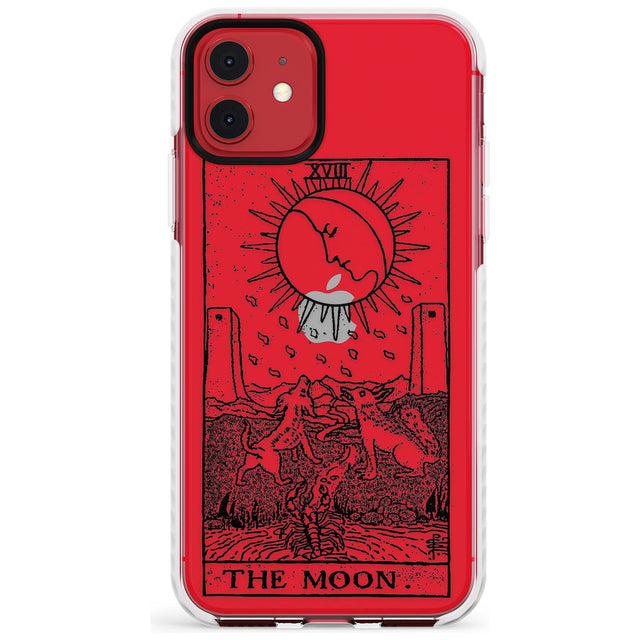 The Moon Tarot Card - Transparent Slim TPU Phone Case for iPhone 11