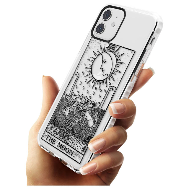 The Moon Tarot Card - Transparent Slim TPU Phone Case for iPhone 11