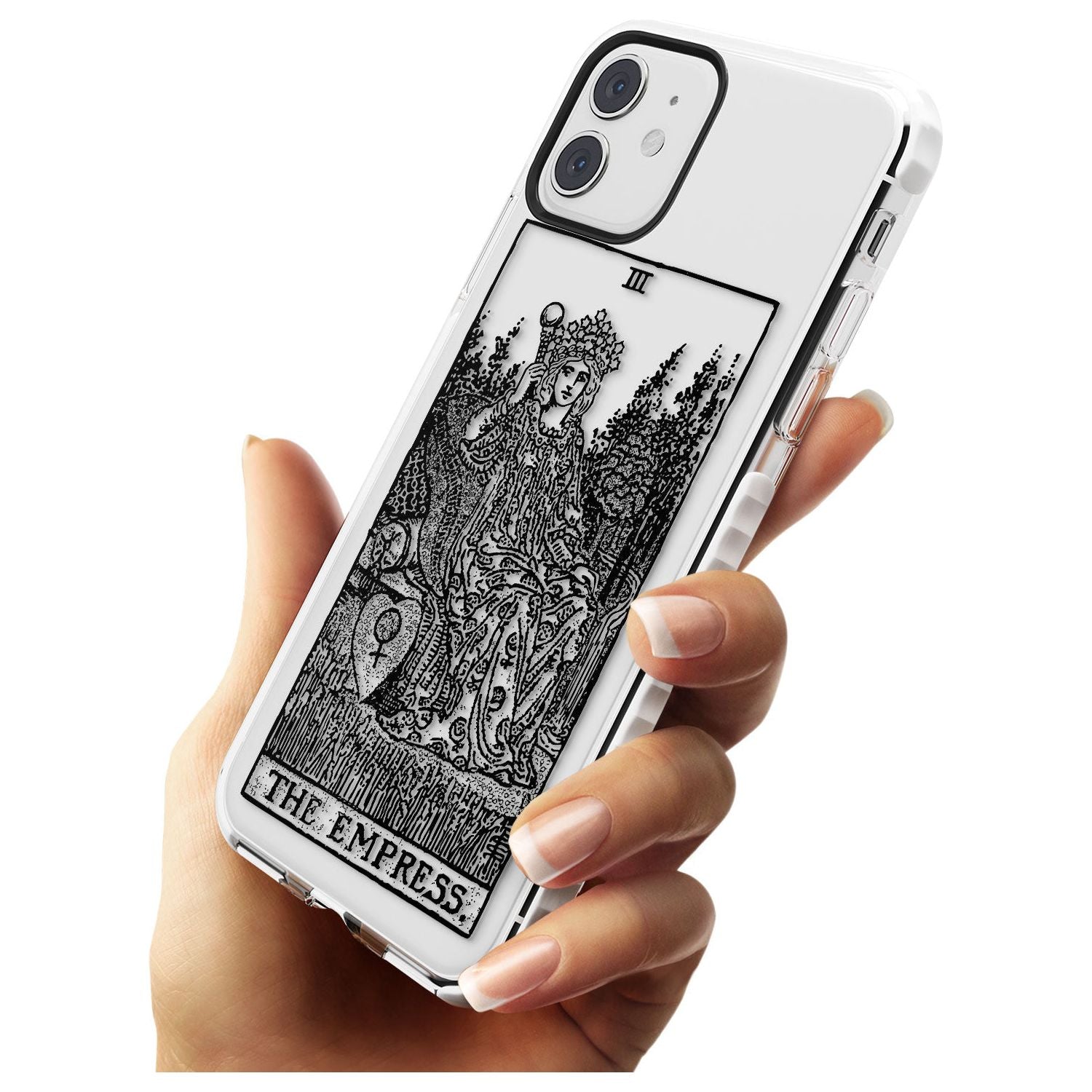 The Empress Tarot Card - Transparent Slim TPU Phone Case for iPhone 11