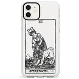 Strength Tarot Card - Transparent Slim TPU Phone Case for iPhone 11