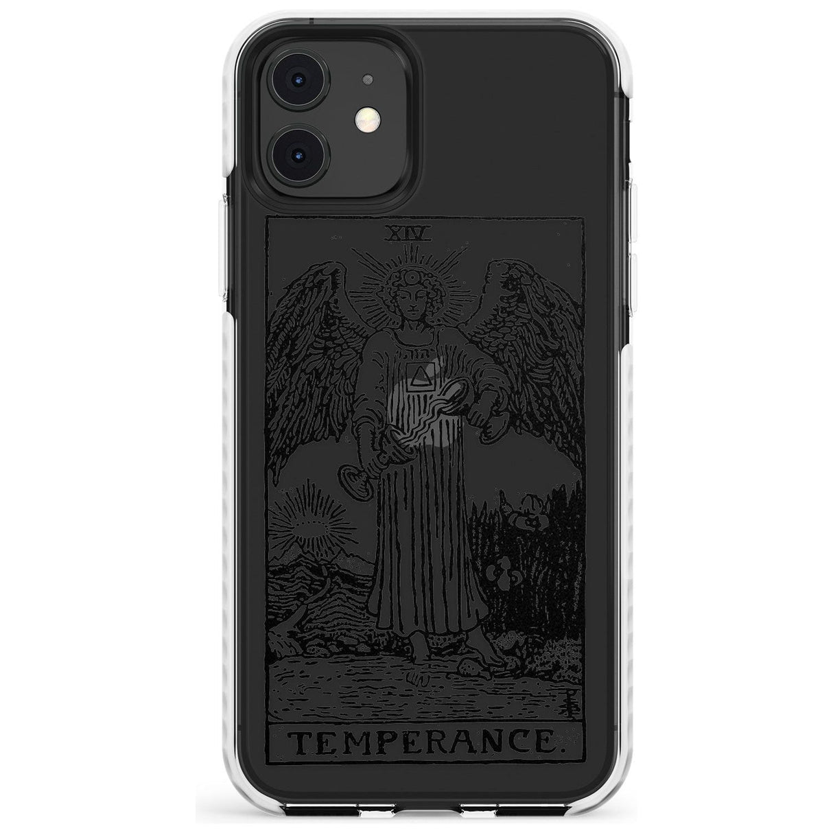 Temperance Tarot Card - Transparent Slim TPU Phone Case for iPhone 11