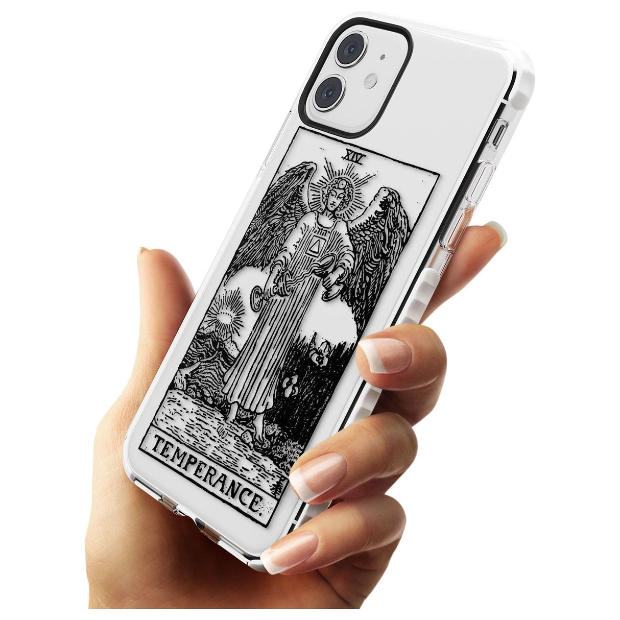 Temperance Tarot Card - Transparent Slim TPU Phone Case for iPhone 11