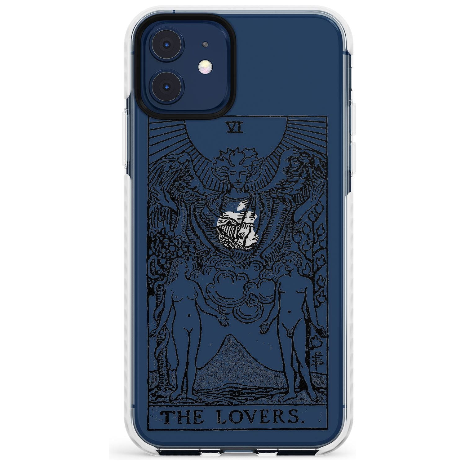 The Lovers Tarot Card - Transparent Slim TPU Phone Case for iPhone 11