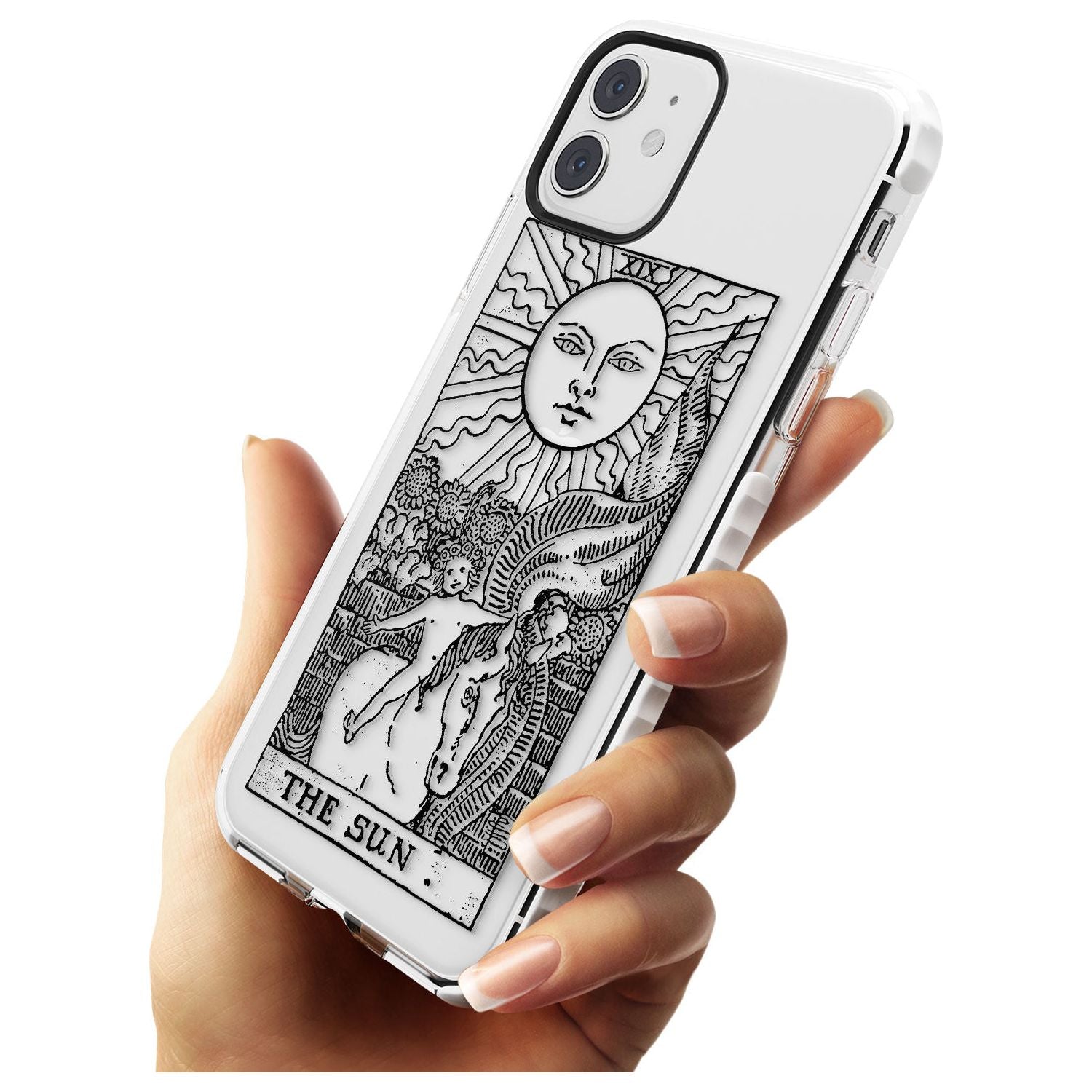 The Sun Tarot Card - Transparent Slim TPU Phone Case for iPhone 11