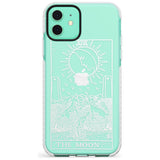 The Moon Tarot Card - White Transparent Slim TPU Phone Case for iPhone 11