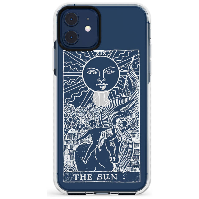 The Sun Tarot Card - White Transparent Slim TPU Phone Case for iPhone 11