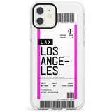 Los Angeles Boarding Pass iPhone Case  Impact Case Custom Phone Case - Case Warehouse