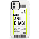 Abu Dhabi Boarding Pass iPhone Case  Impact Case Custom Phone Case - Case Warehouse