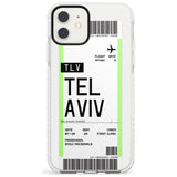 Tel Aviv Boarding Pass iPhone Case  Impact Case Custom Phone Case - Case Warehouse