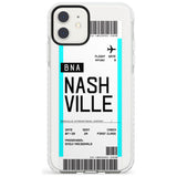 Nashville Boarding Pass iPhone Case  Impact Case Custom Phone Case - Case Warehouse