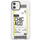 Chicago Boarding Pass iPhone Case  Impact Case Custom Phone Case - Case Warehouse