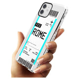 Rome Boarding Pass iPhone Case   Custom Phone Case - Case Warehouse