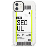 Seoul Boarding Pass iPhone Case  Impact Case Custom Phone Case - Case Warehouse