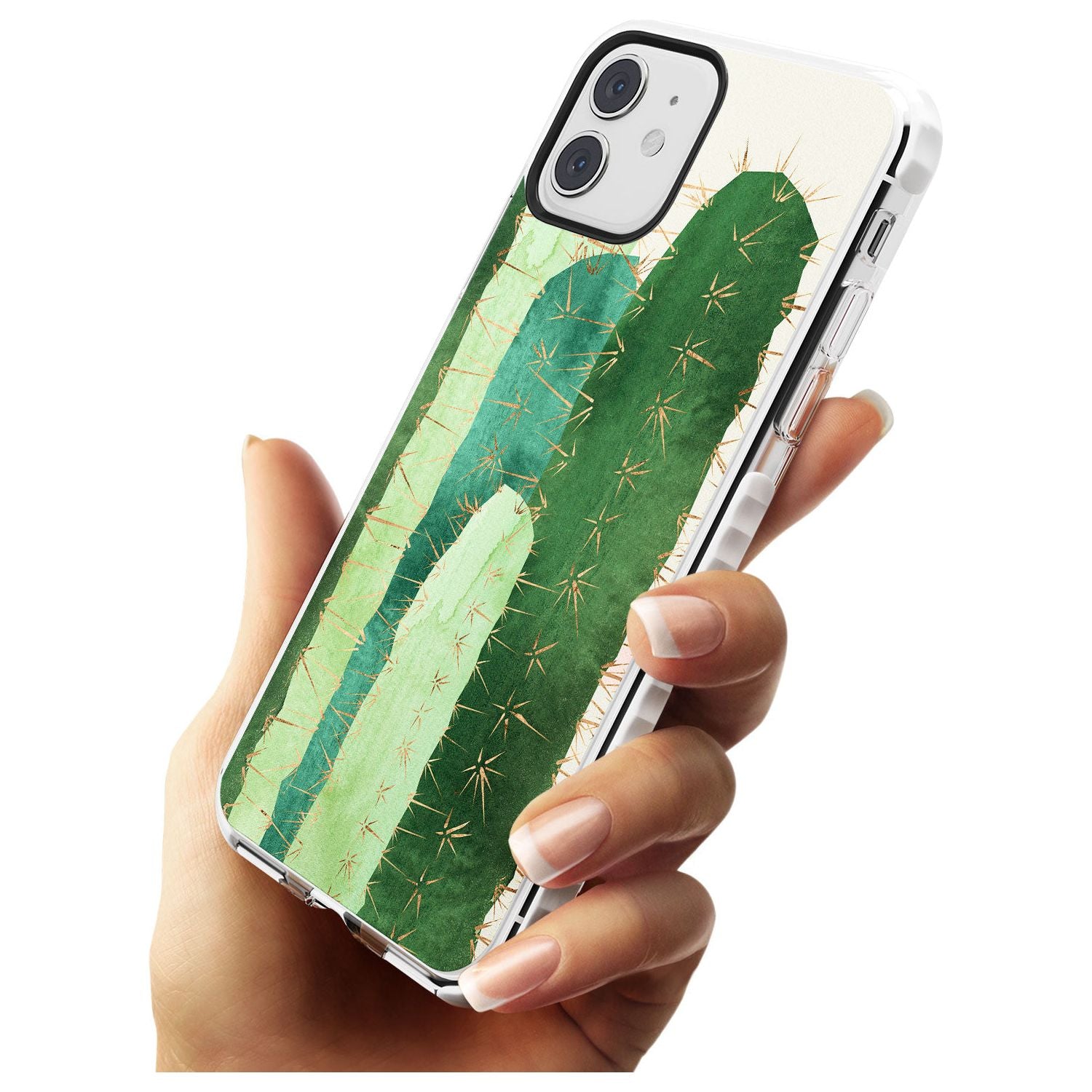Large Cacti Mix Design Impact Phone Case for iPhone 11