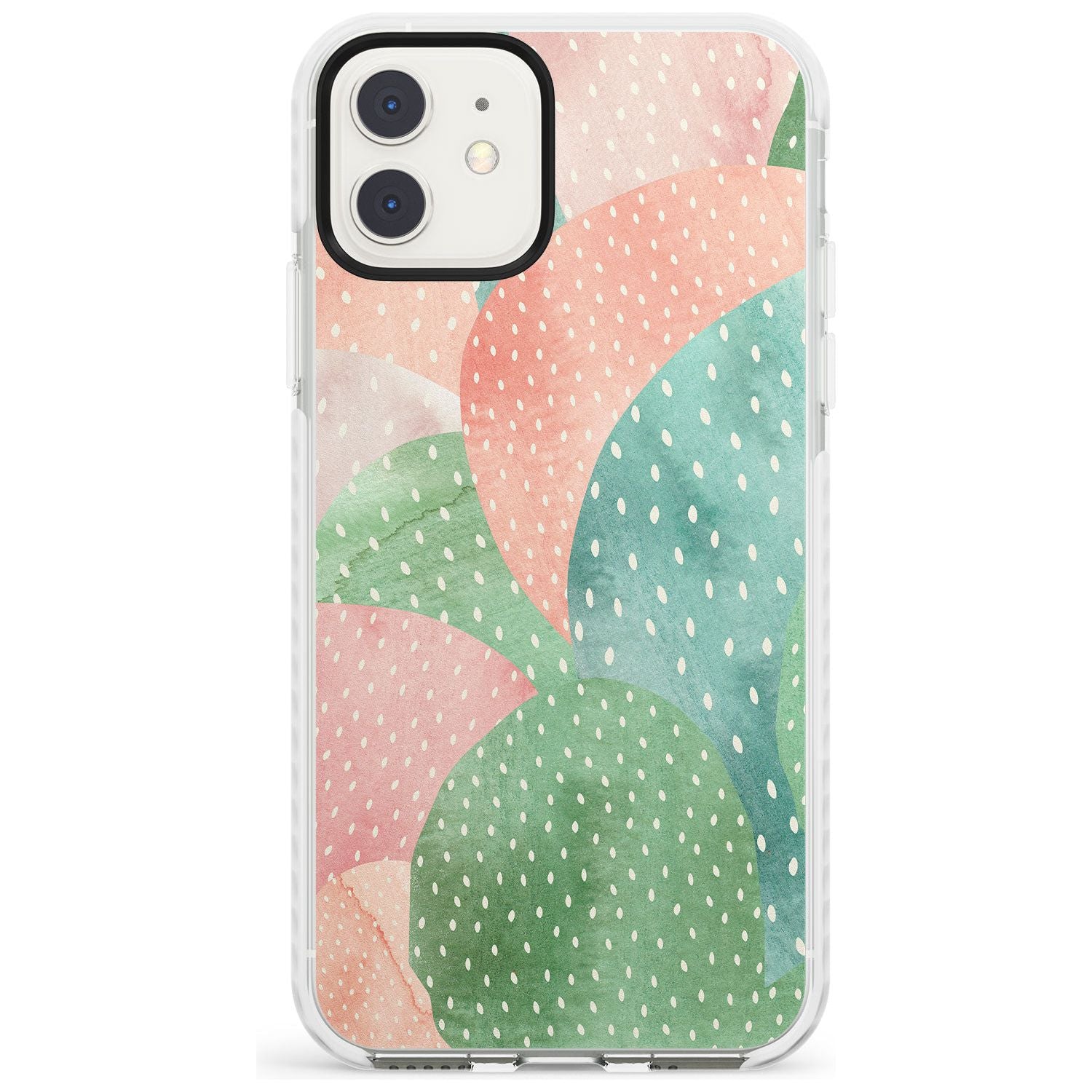 Colourful Close-Up Cacti Design Impact Phone Case for iPhone 11