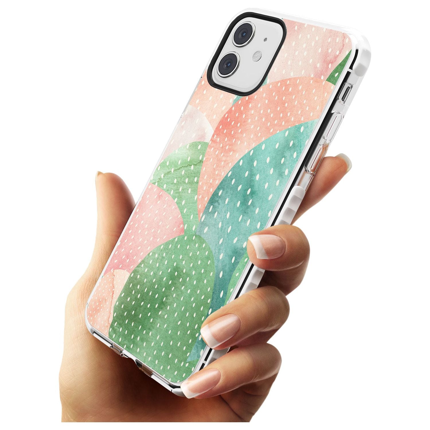 Colourful Close-Up Cacti Design Impact Phone Case for iPhone 11