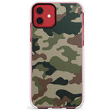 Green and Brown Camo Impact Phone Case for iPhone 11