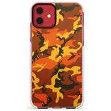 Orange Camo Impact Phone Case for iPhone 11