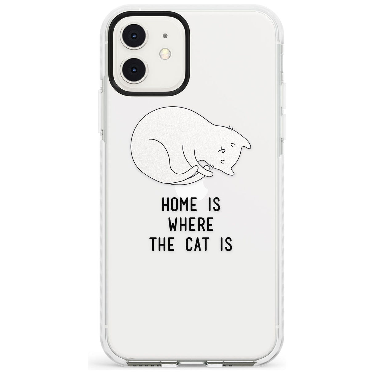 Home Is Where the Cat is Slim TPU Phone Case for iPhone 11