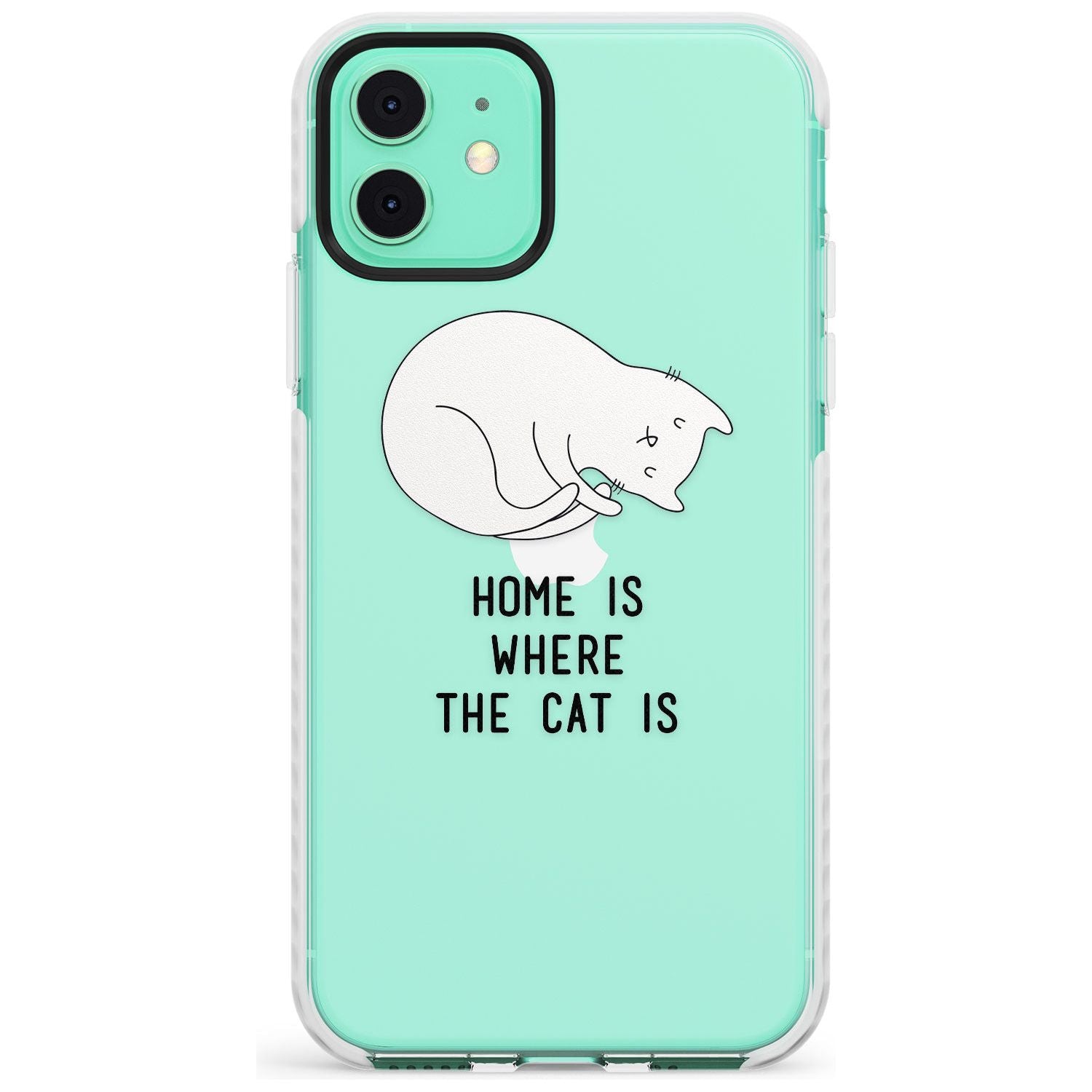 Home Is Where the Cat is Slim TPU Phone Case for iPhone 11