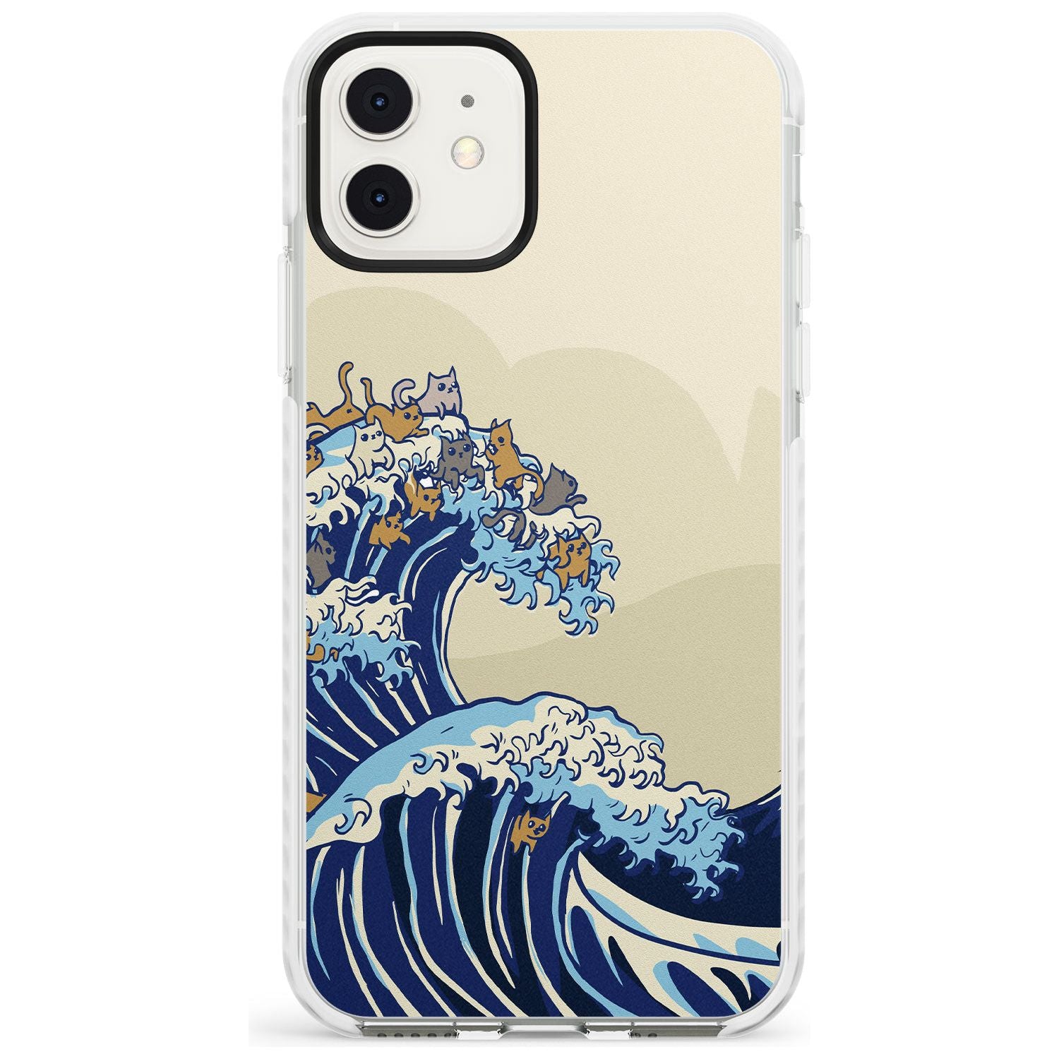 The Great Cat Wave Impact Phone Case for iPhone 11