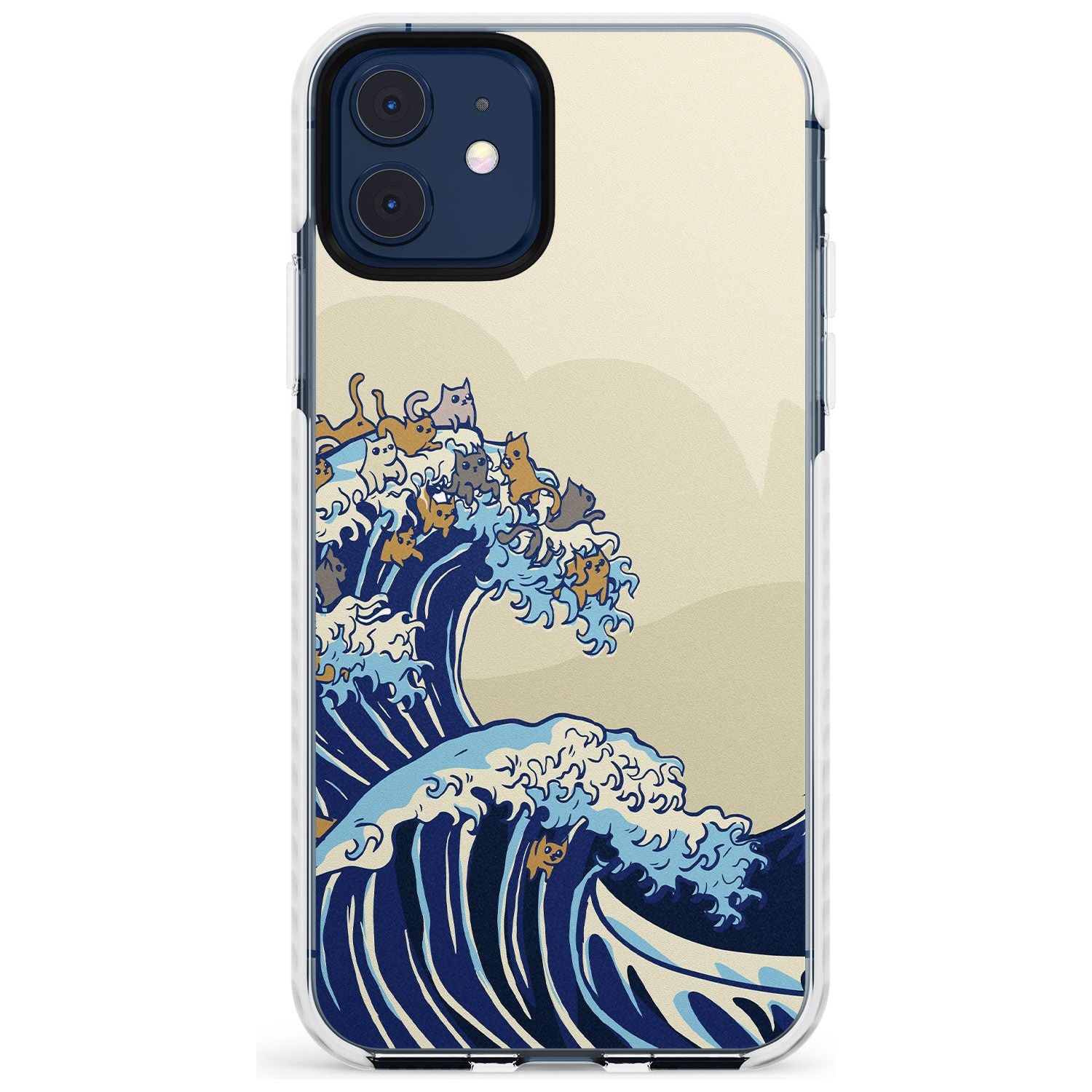 The Great Cat Wave Impact Phone Case for iPhone 11