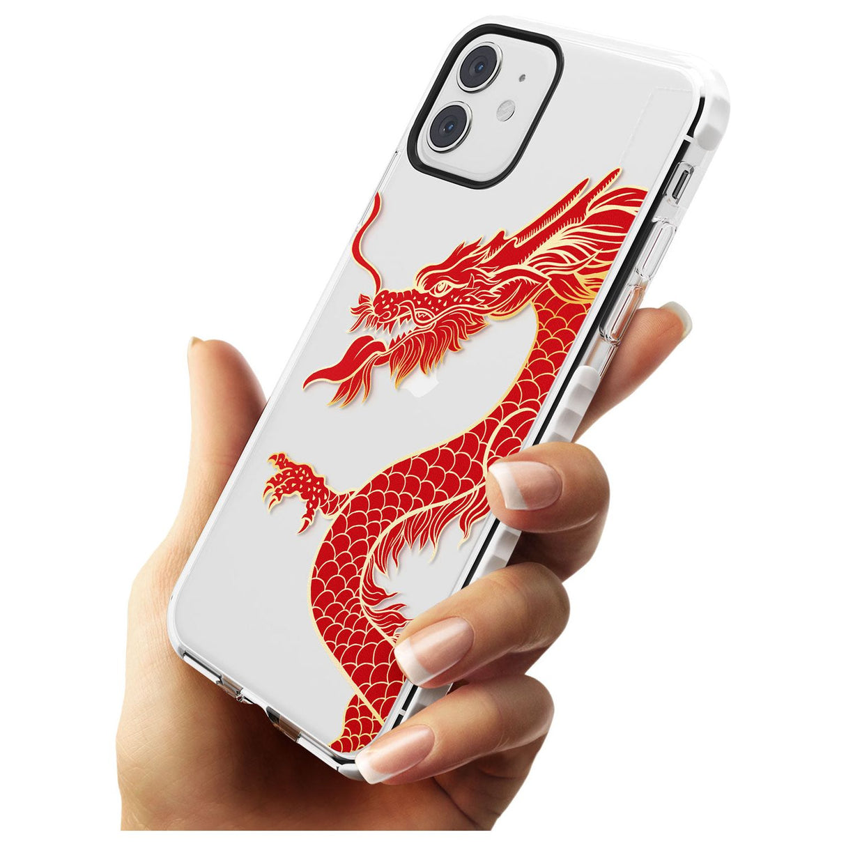 Large Black Dragon Impact Phone Case for iPhone 11