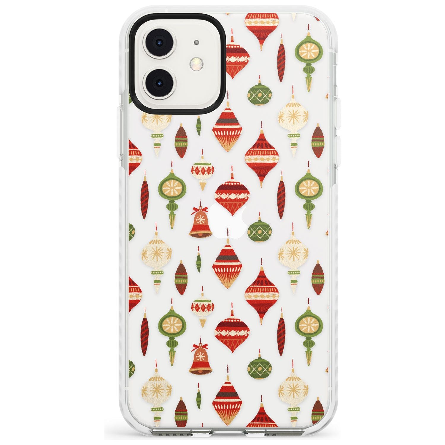 Christmas Baubles Pattern Impact Phone Case for iPhone 11