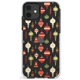 Christmas Baubles Pattern Impact Phone Case for iPhone 11