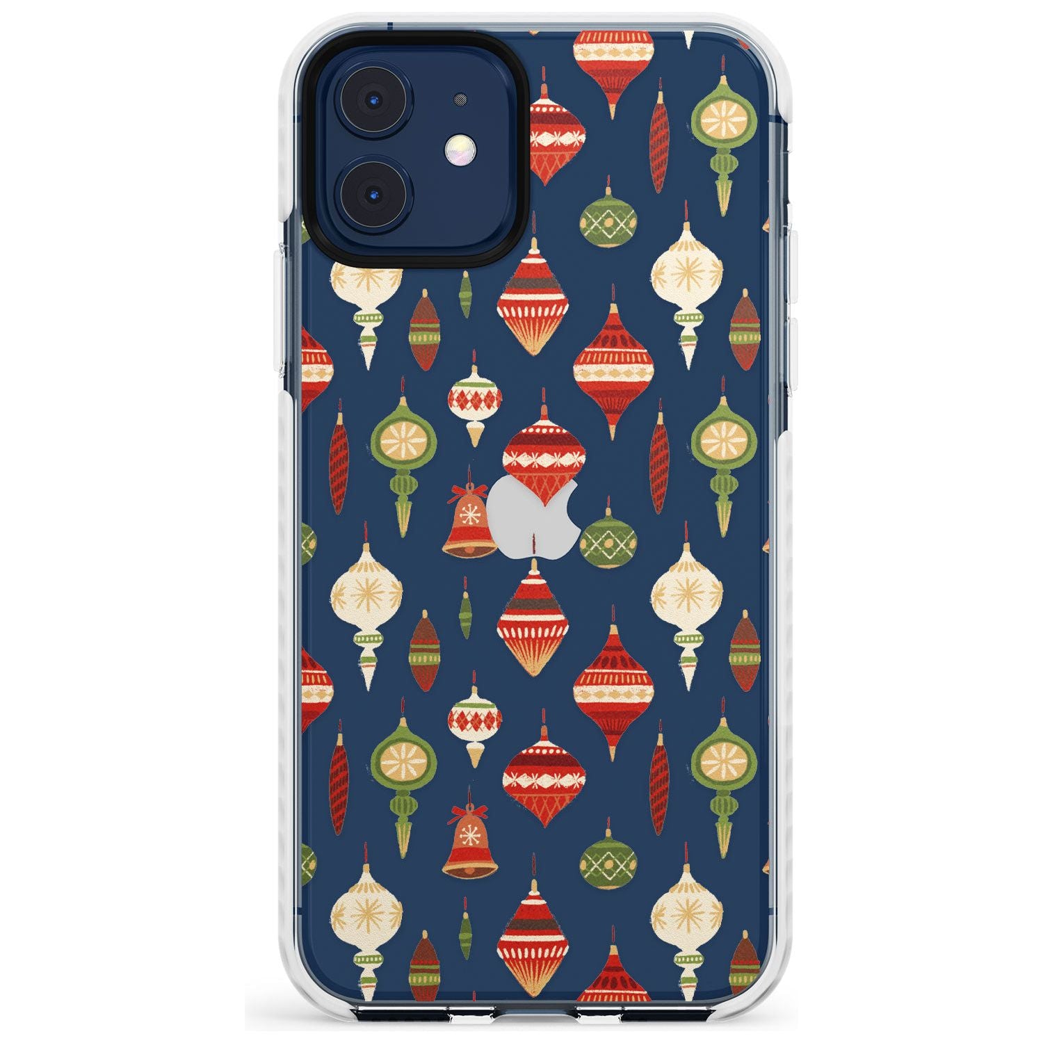 Christmas Baubles Pattern Impact Phone Case for iPhone 11