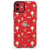 Christmas Baubles Pattern Impact Phone Case for iPhone 11