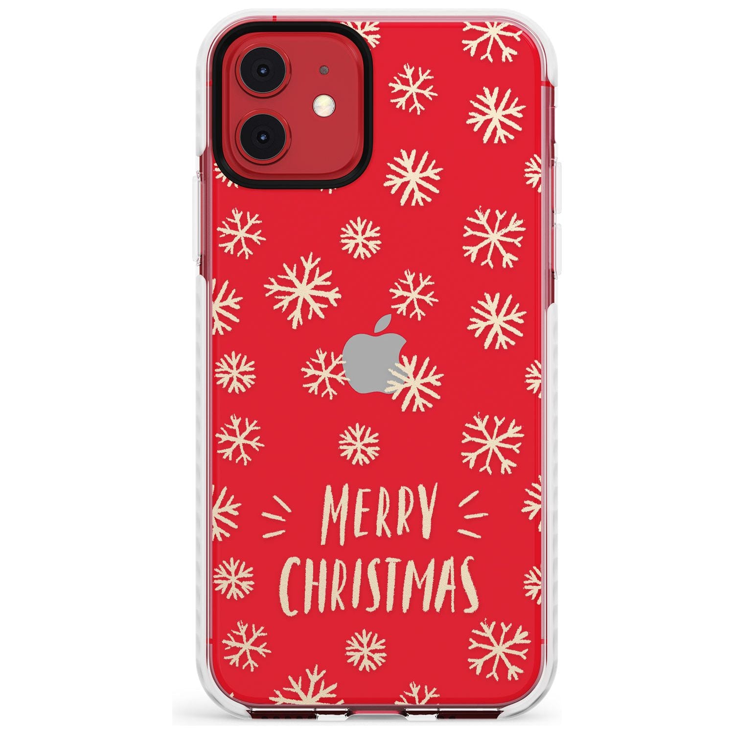 Christmas Snowflake Pattern Impact Phone Case for iPhone 11