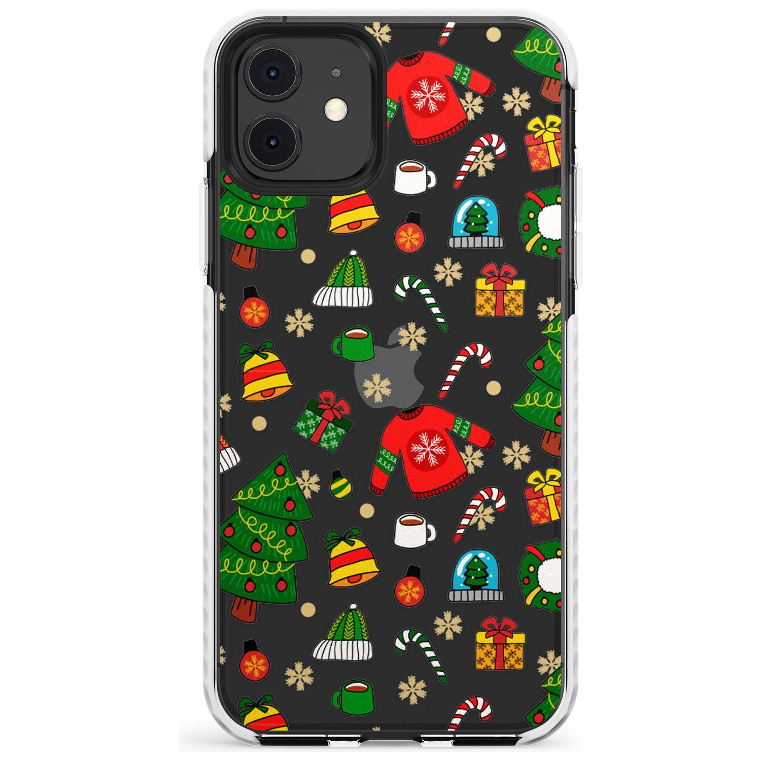 Christmas Mixture Pattern Impact Phone Case for iPhone 11
