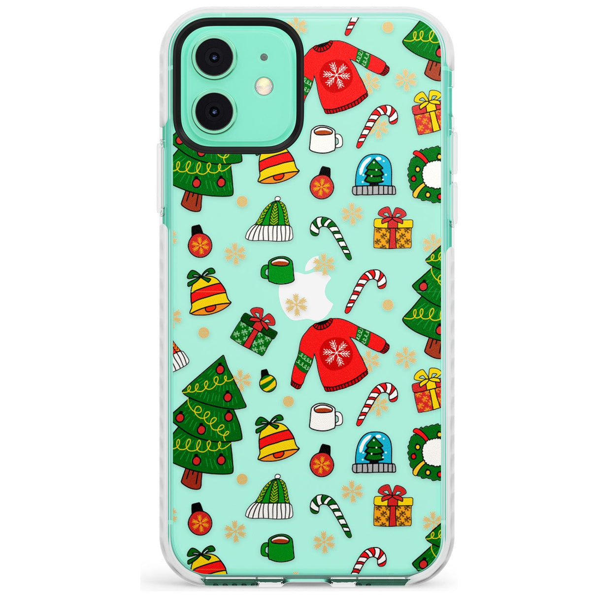 Christmas Mixture Pattern Impact Phone Case for iPhone 11