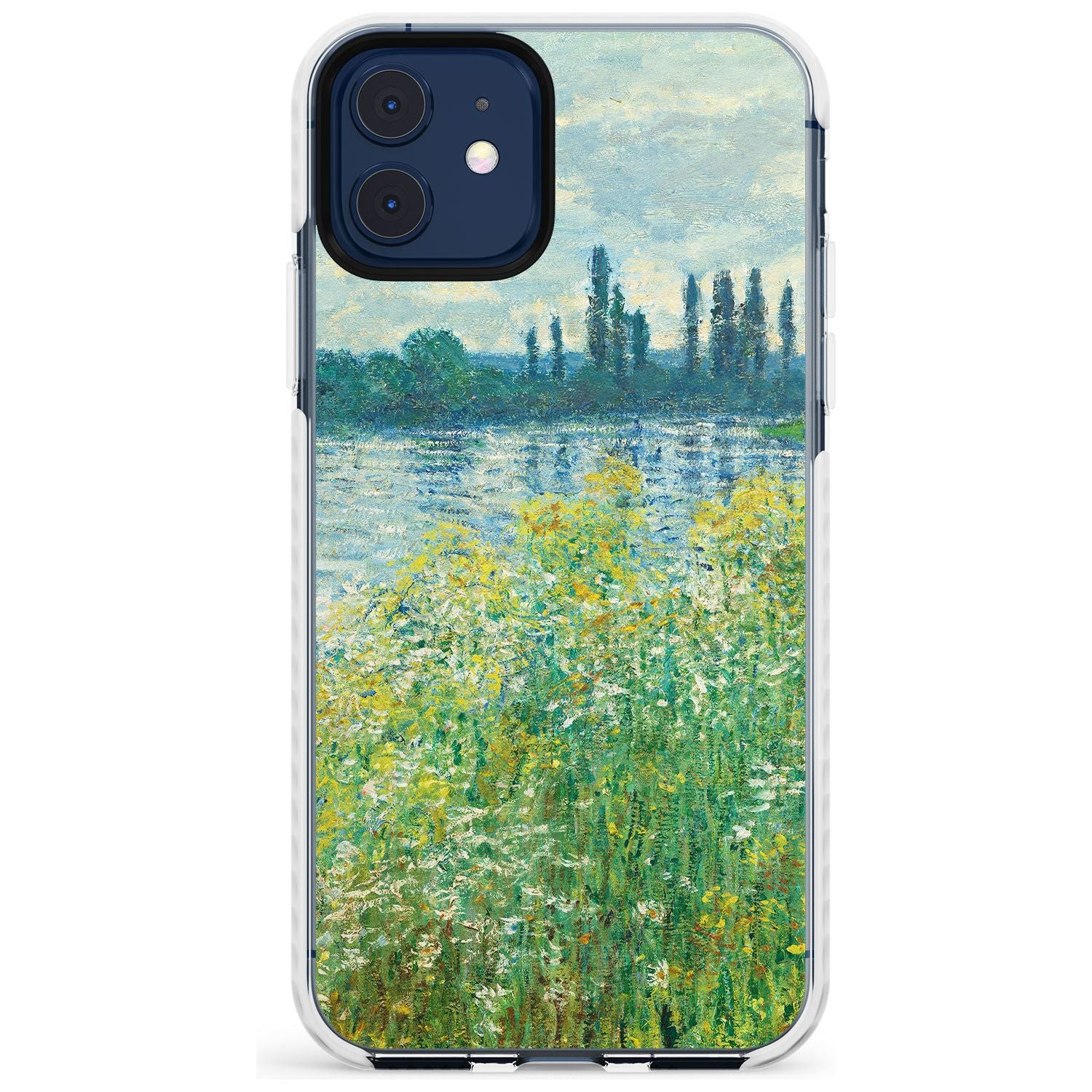 Banks of the Seine by Claude Monet Slim TPU Phone Case for iPhone 11