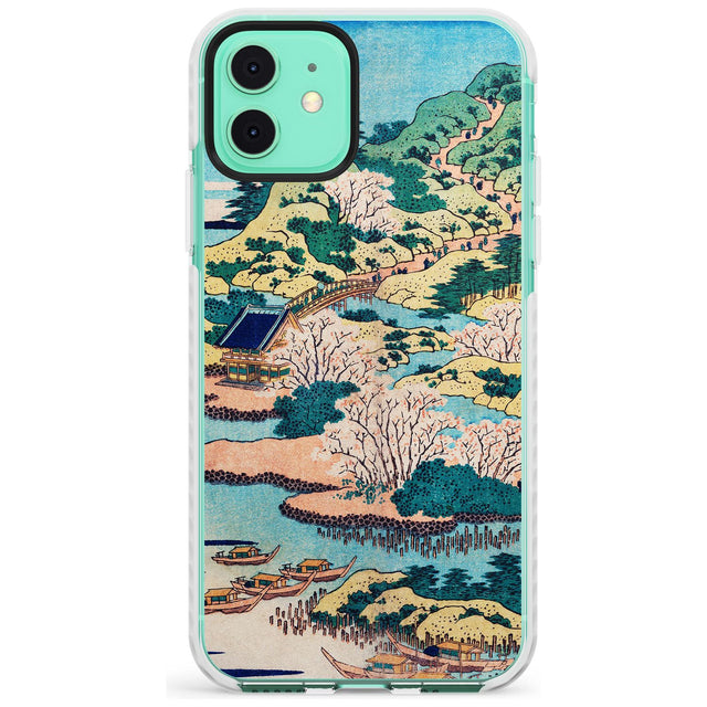 Coastal Community by Katsushika Hokusai  Slim TPU Phone Case for iPhone 11