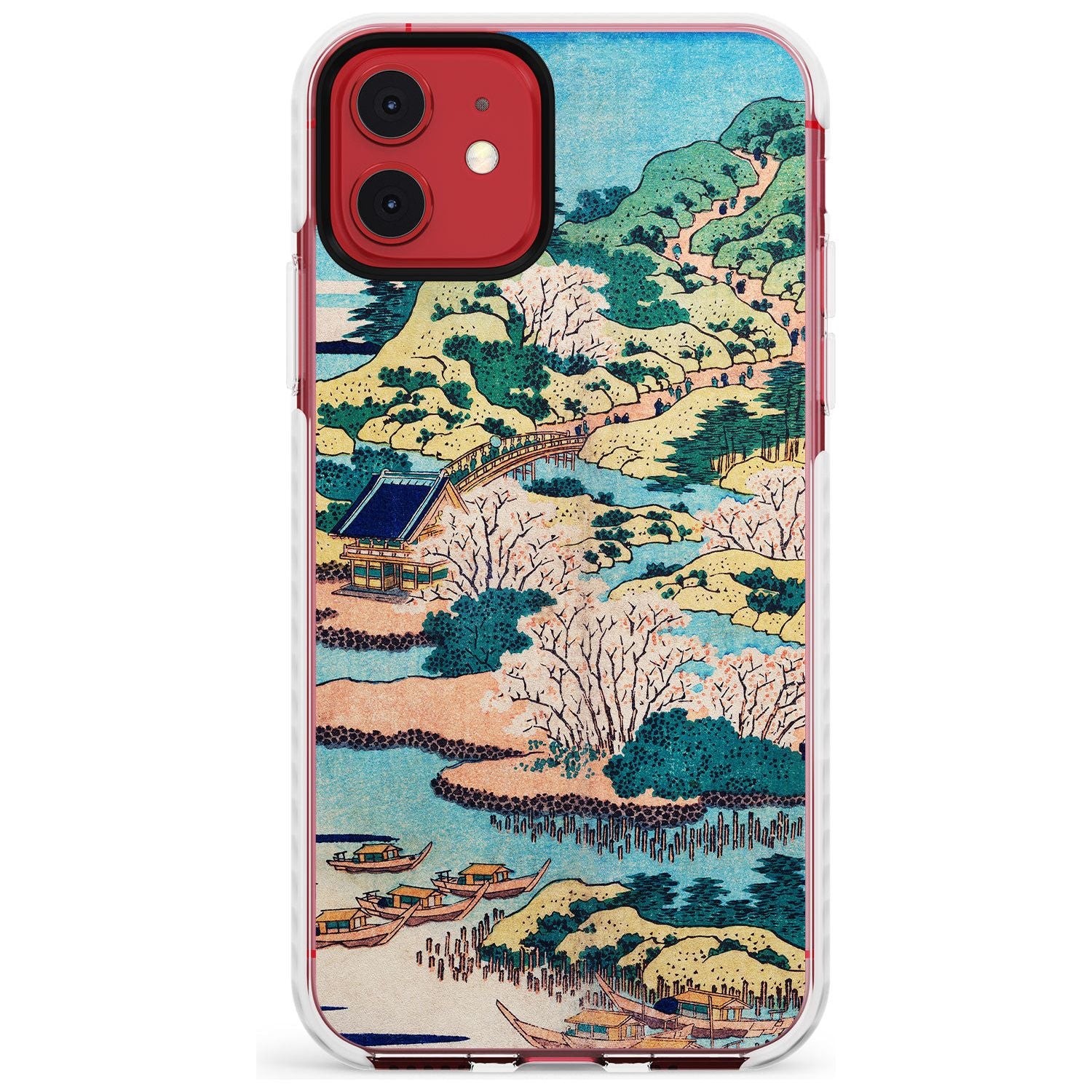 Coastal Community by Katsushika Hokusai  Slim TPU Phone Case for iPhone 11