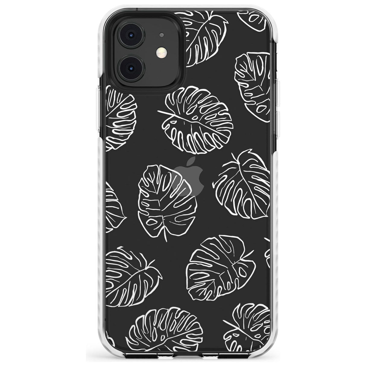 Monstera Leaves Slim TPU Phone Case for iPhone 11