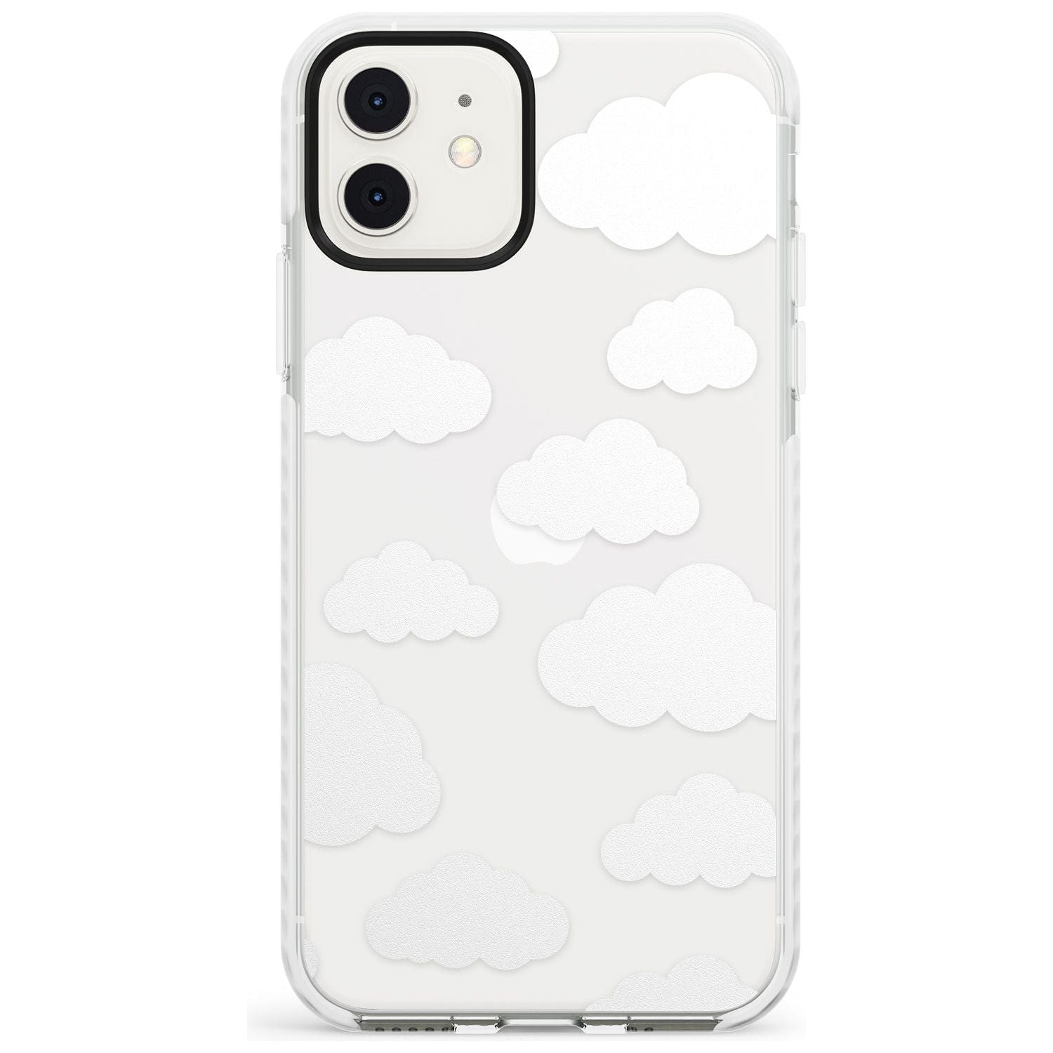 Transparent Cloud Pattern Slim TPU Phone Case for iPhone 11