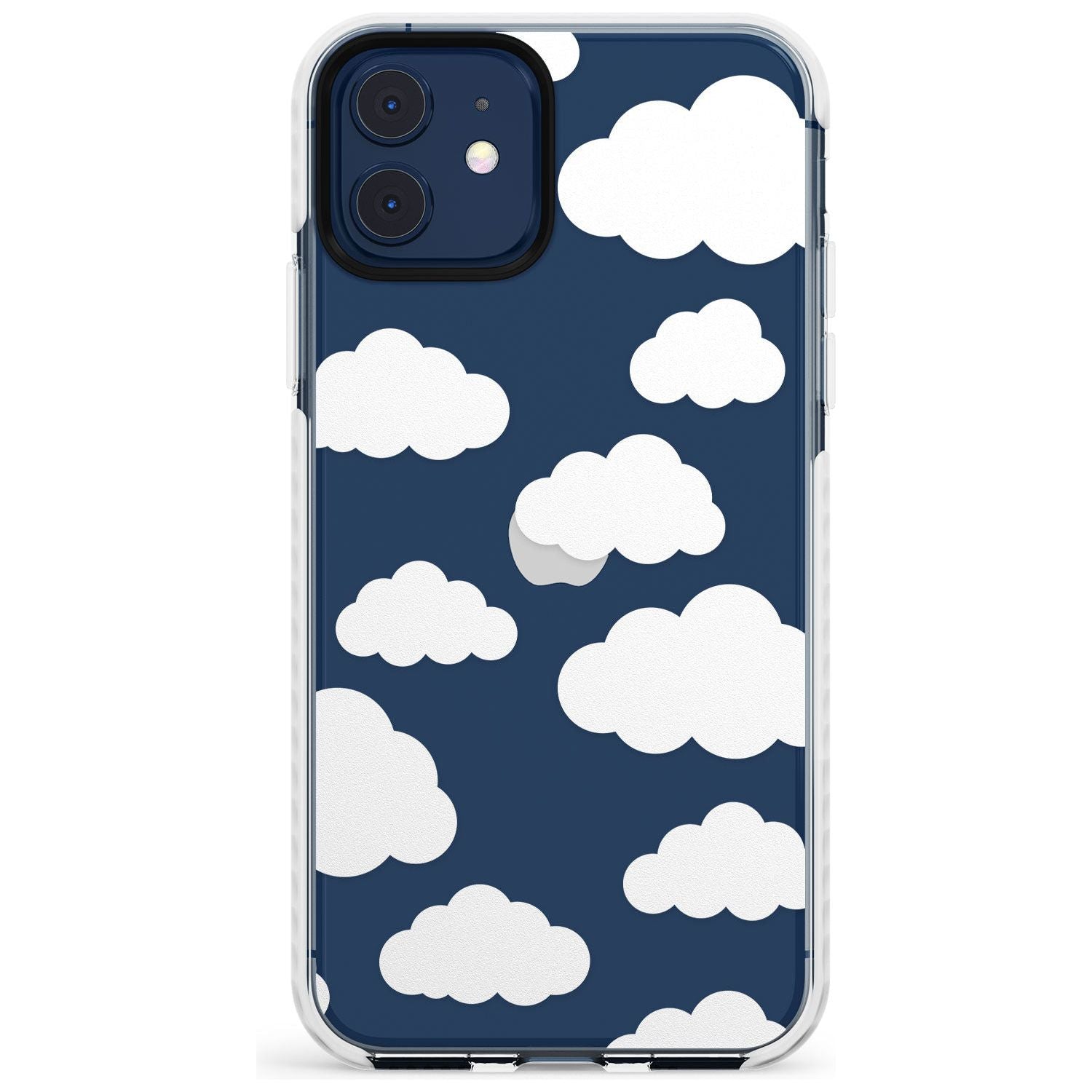 Transparent Cloud Pattern Slim TPU Phone Case for iPhone 11